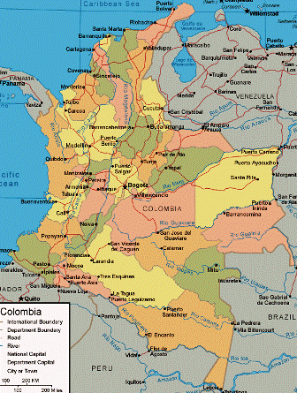 map bogota colombia